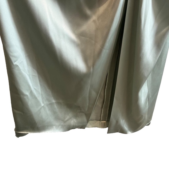 (NWD) JILL JILL STUART Women's Satin Twist/Slit Front Cocktail Dress, Mint - Picture 5 of 16